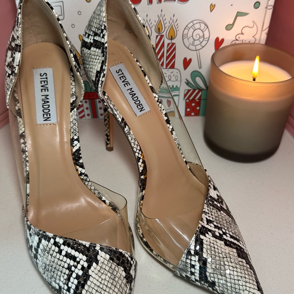 Steve Madden Snake Print Heels